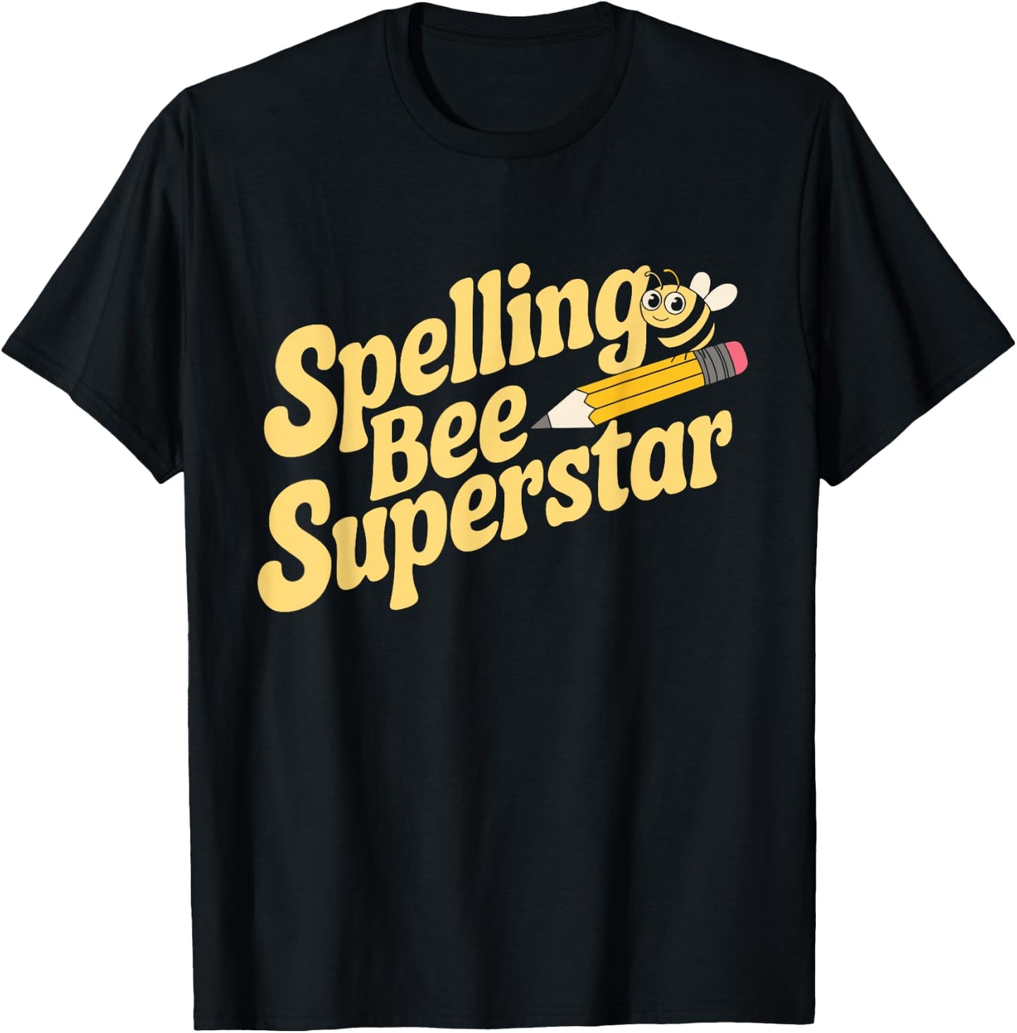 Spelling Bee Humour Spelling Champion Word Nerd Spelling T-Shirt - T-Shirt | Black