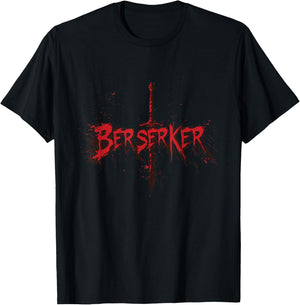 A Raw and Powerful Berserker Style T-Shirt - T-Shirt | Black