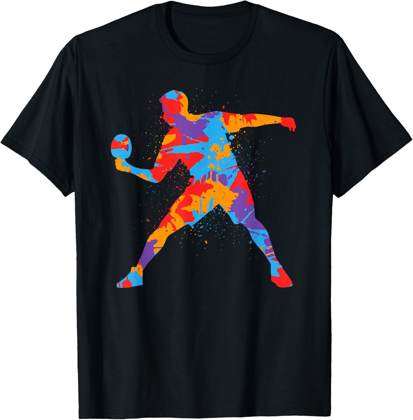 Table Tennis Player Colourful Children's Boys Table Tennis , black T-Shirt - T-Shirt | Black
