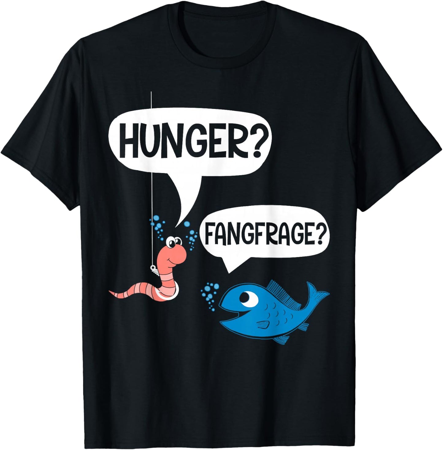 lustiger Spruch, Angler, lustig, coole Sprüche, lustig lustig angeln T-Shirt - T-Shirt | Black