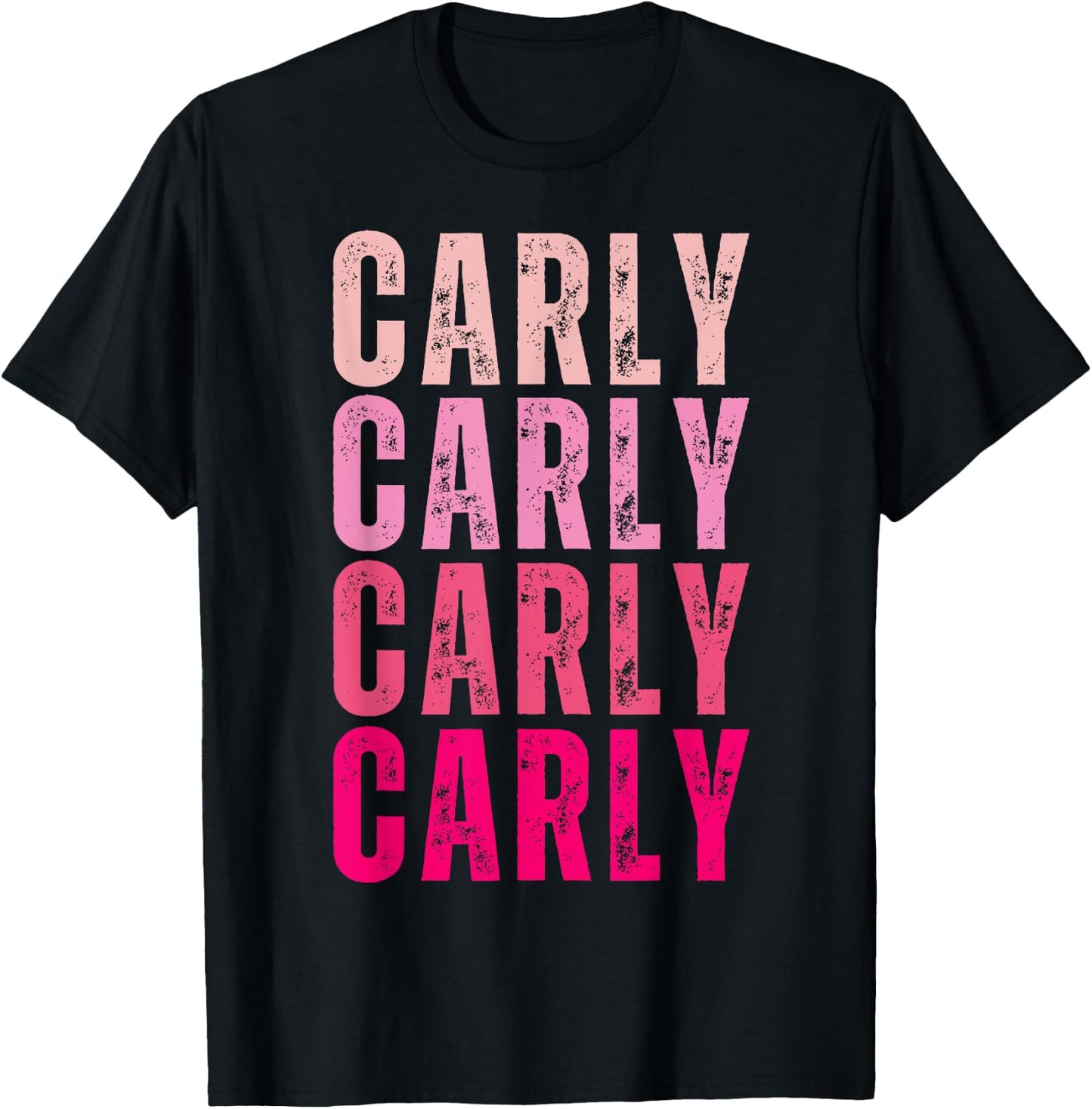 Personalized Name Carly I Love Carly 70's Vintage T-Shirt - T-Shirt | Black