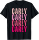 Personalized Name Carly I Love Carly 70's Vintage T-Shirt - T-Shirt | Black