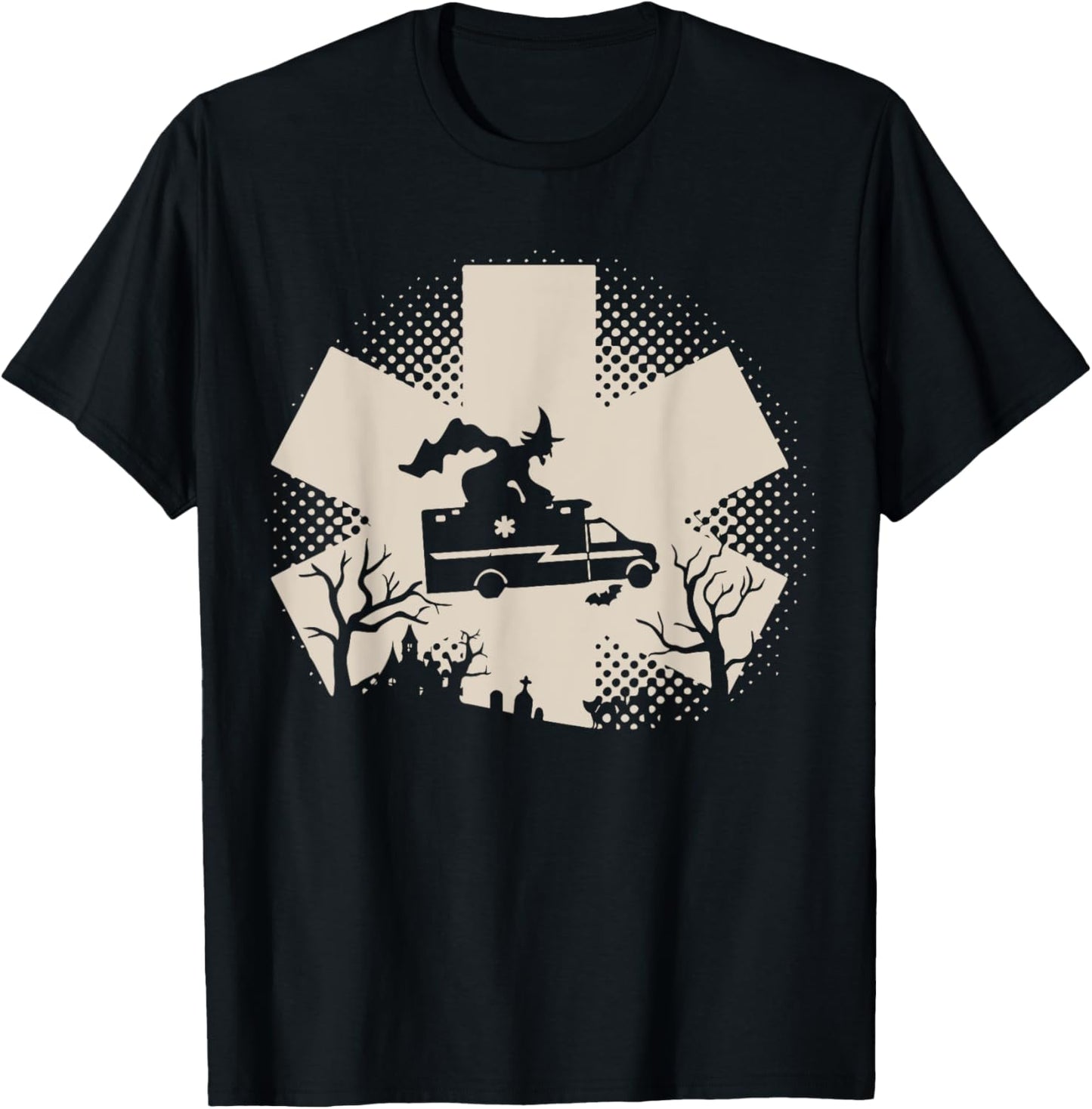 Funny EMT Paramedic EMS Halloween Design T-Shirt - T-Shirt | Black