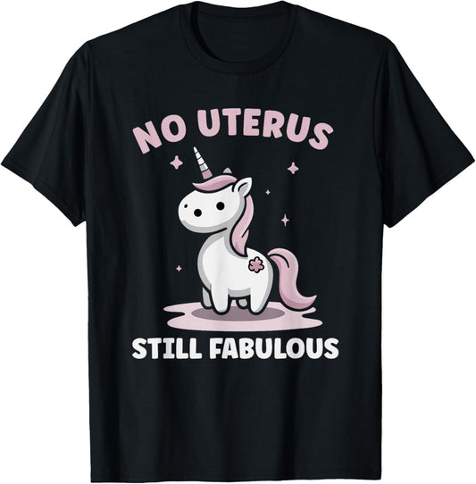 Uterus Removal Recovery Hysterectomy Surgery Survivor T-Shirt - T-Shirt | Black