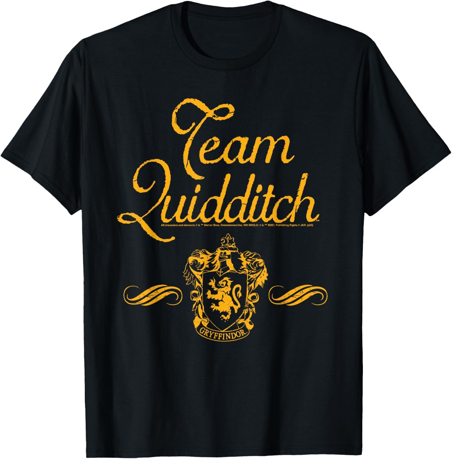 Harry Potter Gryffindor Team Quidditch , Black, S T-Shirt - T-Shirt | Black