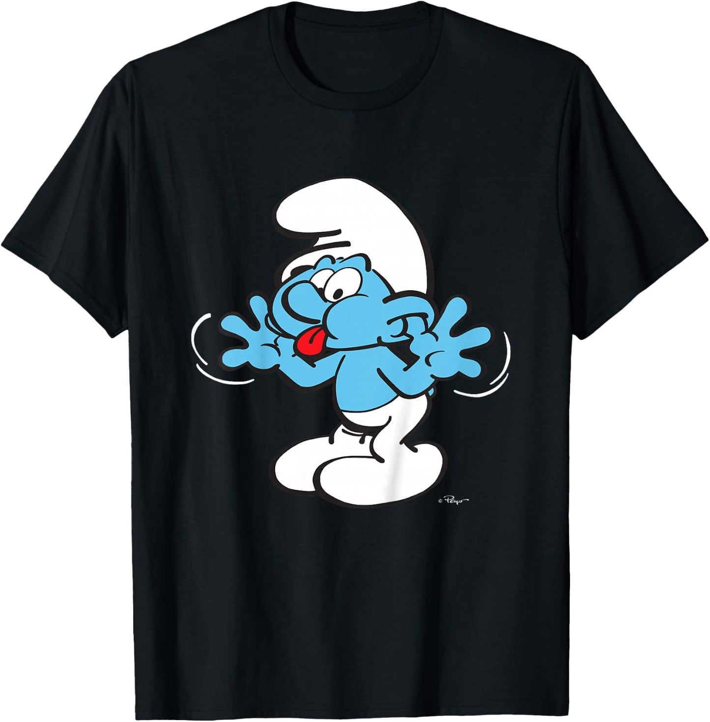 Kids The Smurfs Blowing Raspberries Kids , Black, 2 T-Shirt - T-Shirt | Black