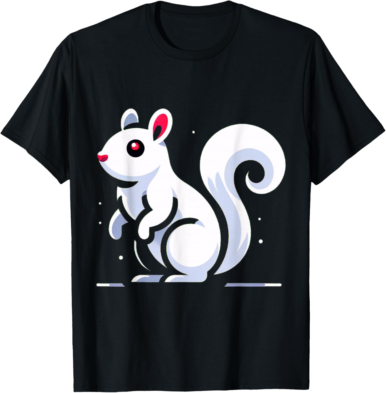 Albino Squirrel T-Shirt - T-Shirt | Black