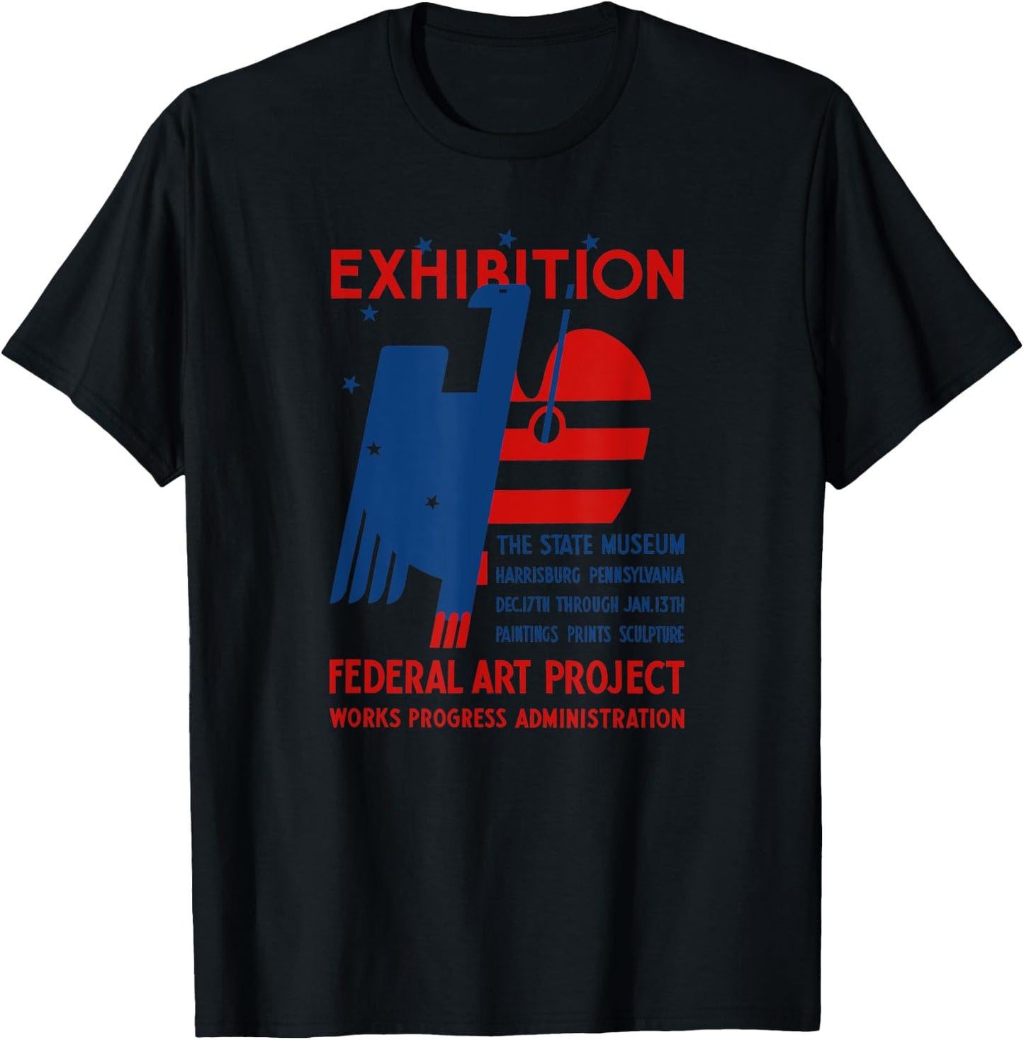 Federal Arts Project - Vintage WPA T-Shirt - T-Shirt | Black