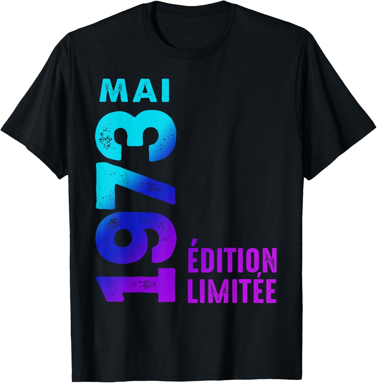 1973 Édition Limitée Mai 1973 T-Shirt - T-Shirt | Black