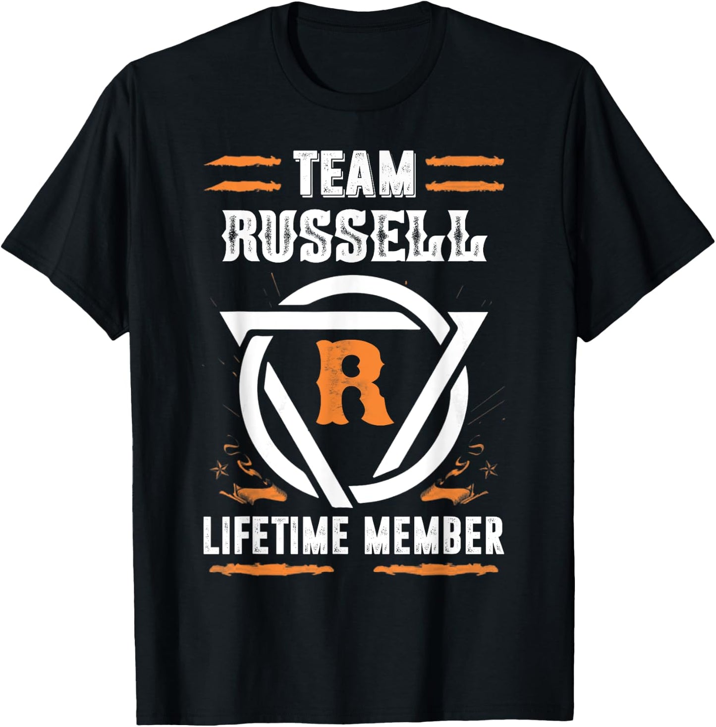 Team Russell Lifetime Member Gift Surname Last Name T-Shirt - T-Shirt | Black