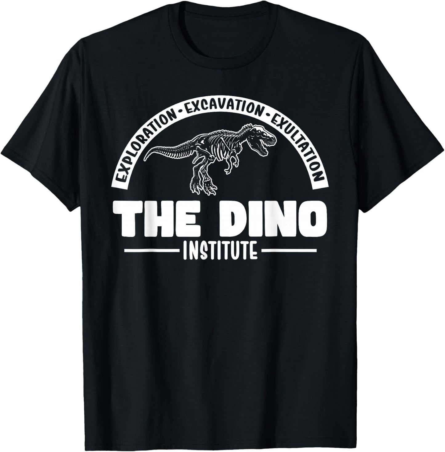 Hello There! Lets Go Get That Dino Research Dino Institute T-Shirt - T-Shirt | Black