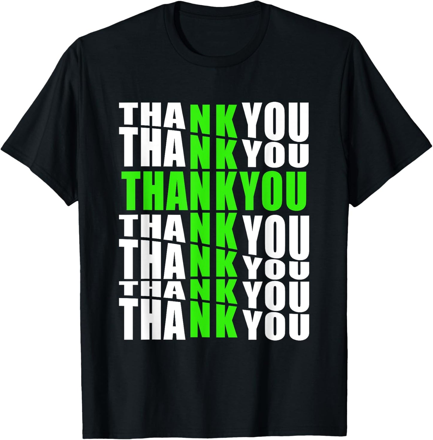 Thank You Written To Form Cross Jesus Gratitude Blessings T-Shirt - T-Shirt | Black