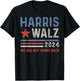 We're Not Going Back 2024 Election Vintage T-Shirt - T-Shirt | Black