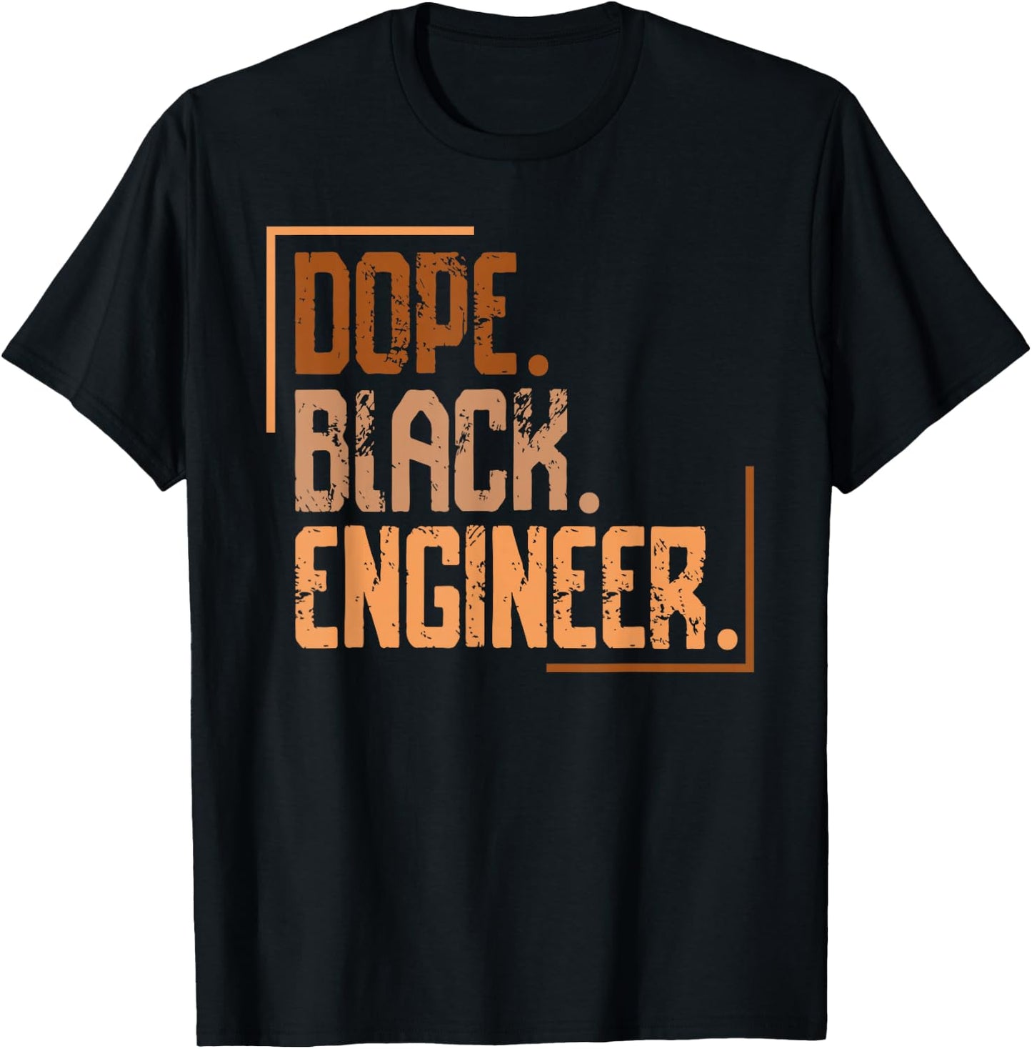 Dope Black Engineer Melanin African American History Month T-Shirt - T-Shirt | Black