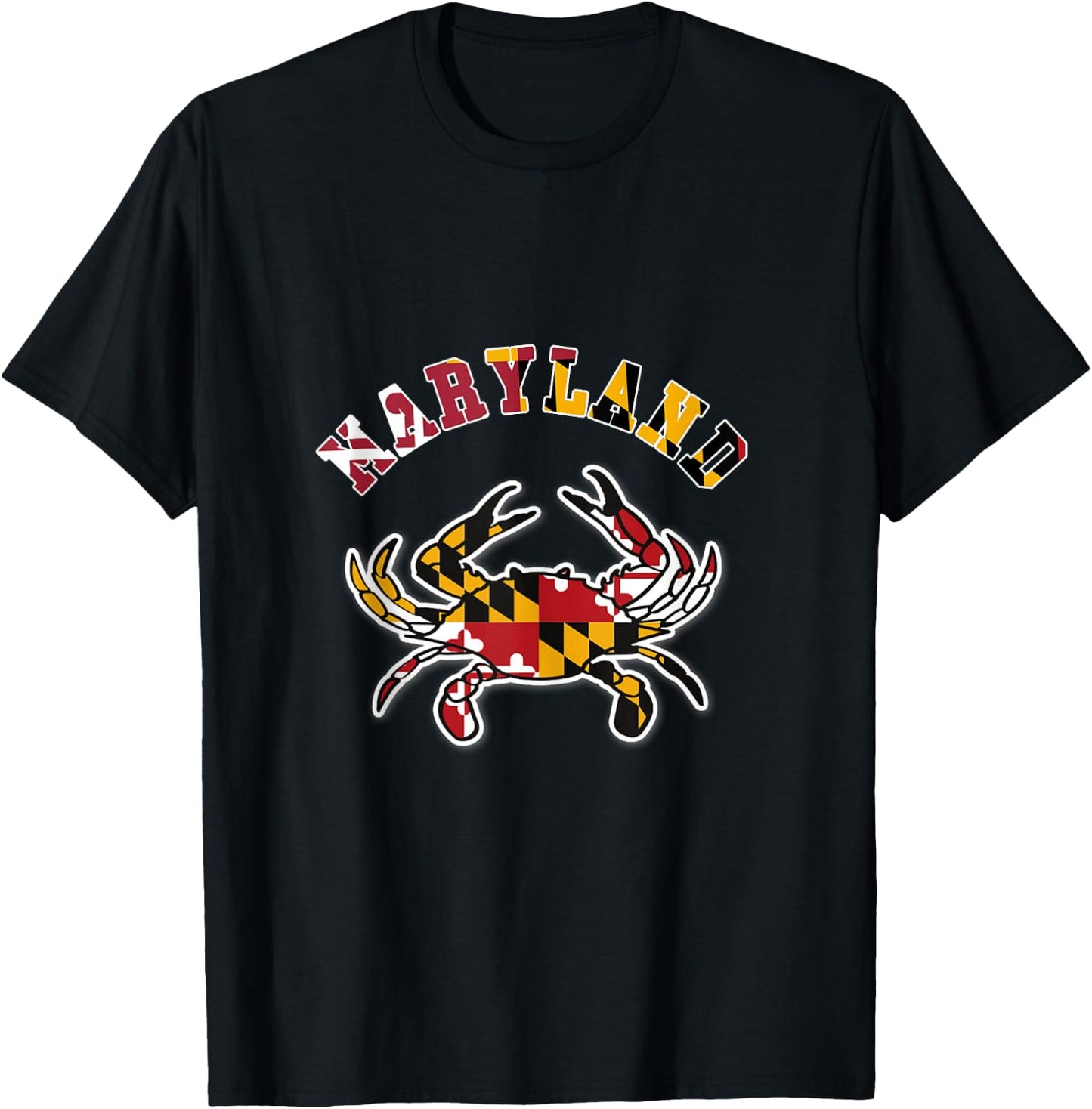vintage maryland, Maryland State Flag Classy Blue Crab T-Shirt - T-Shirt | Black