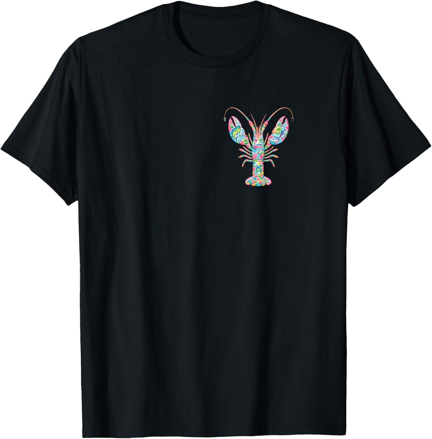 Preppy Coastal Lobster Palm Beach Resort Style Florida Keys T-Shirt - T-Shirt | Black