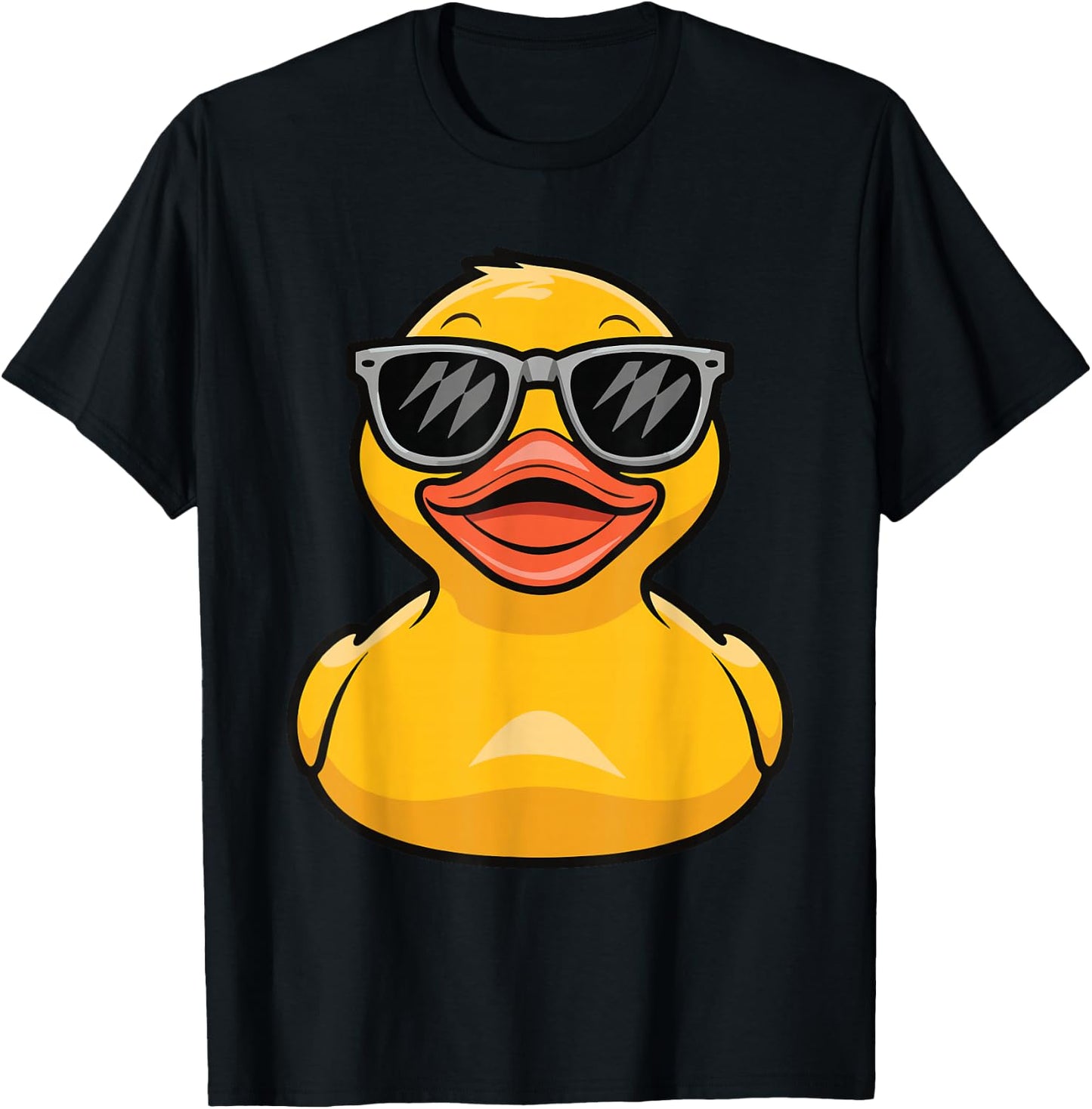 Rubber Duck With Sunglasses T-Shirt - T-Shirt | Black