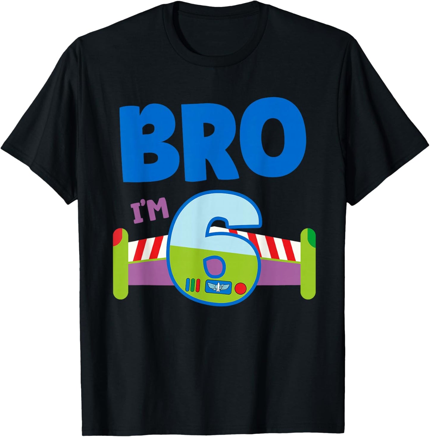 6th Birthday Boy Toy Lover Bro I'm 6 Year Old Story Party T-Shirt - T-Shirt | Black