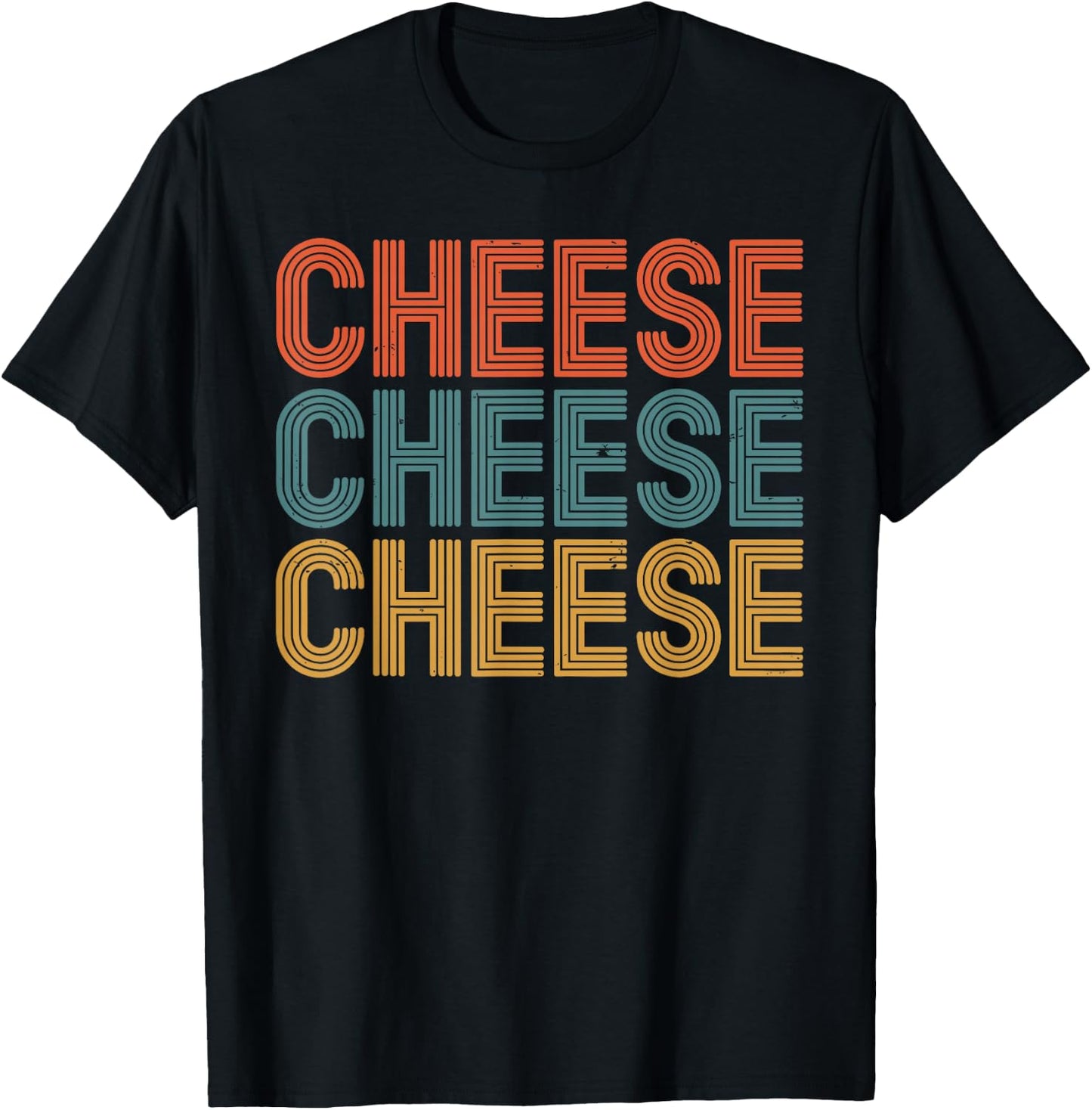 Funny Cheese Art Women Kids Cheese Lover Cheese T-Shirt - T-Shirt | Black