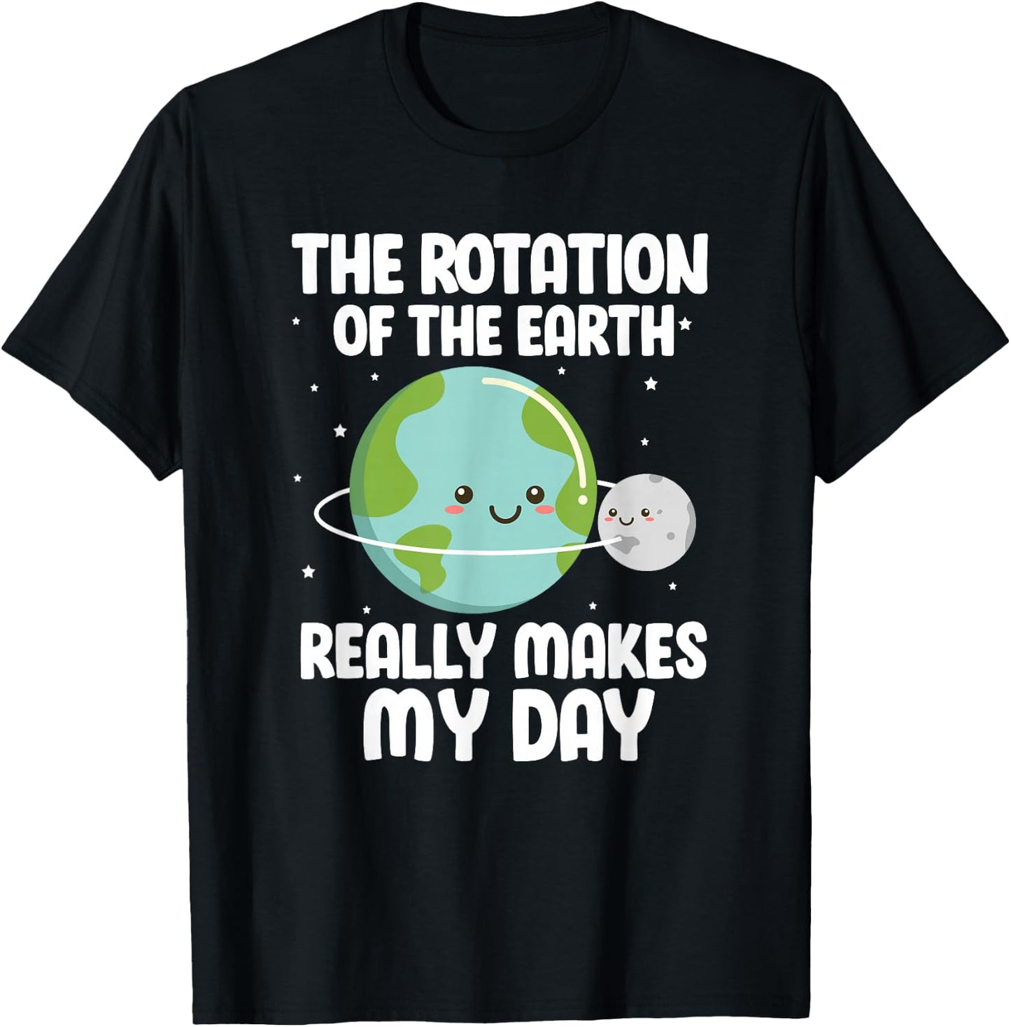 The Rotation of the Earth Funny Earth Day Science T-Shirt - T-Shirt | Black