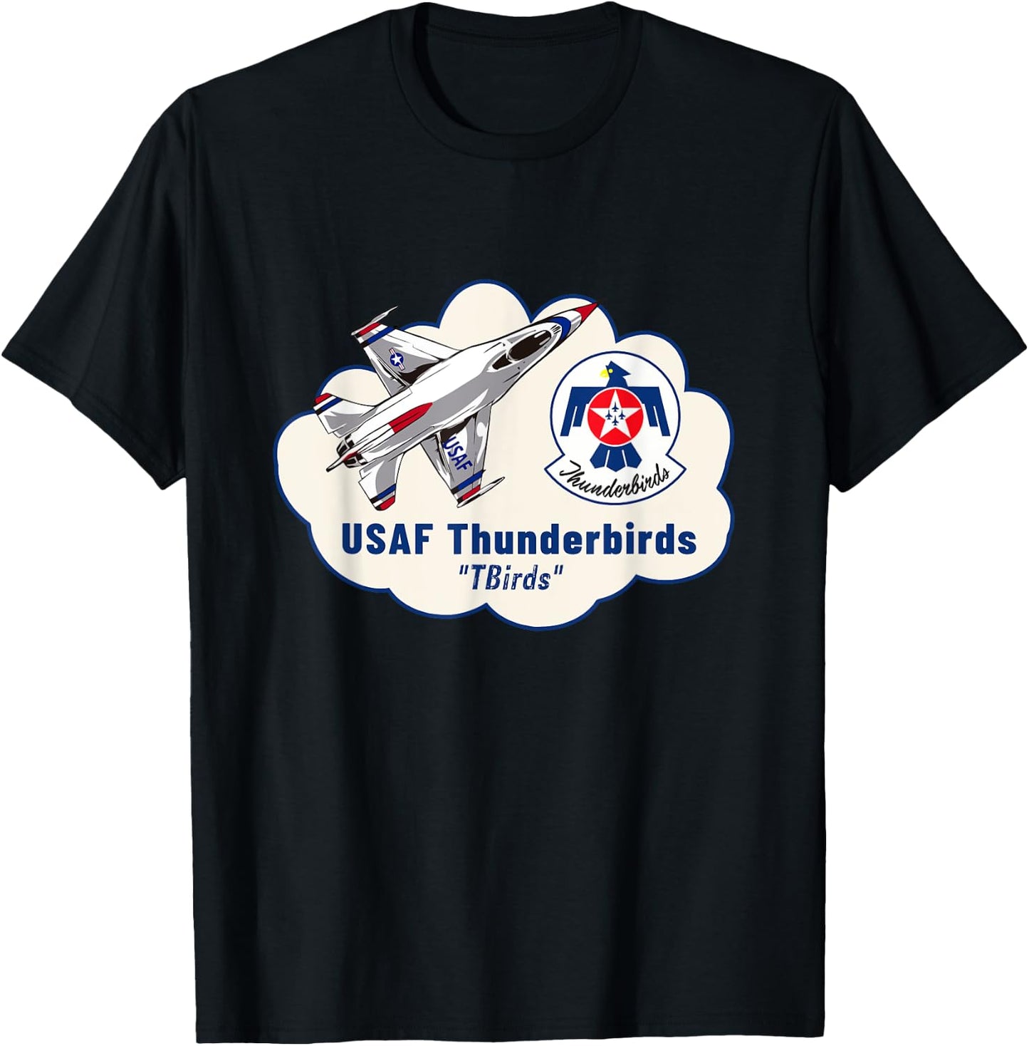USAF Thunderbirds Air Force 57th Wing Gift T-Shirt - T-Shirt | Black