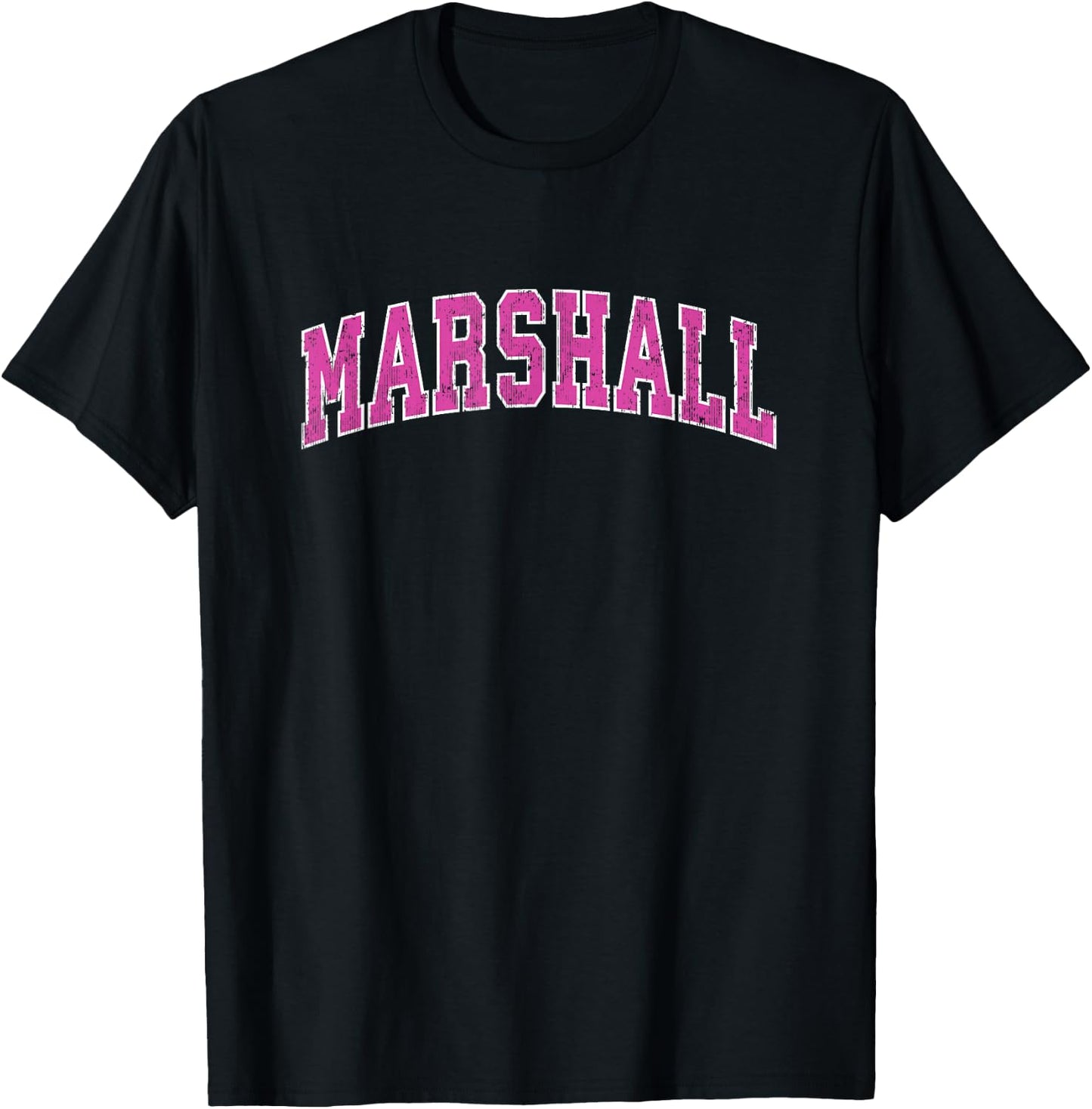 Marshall Minnesota MN Vintage Sports Design Pink Design T-Shirt - T-Shirt | Black