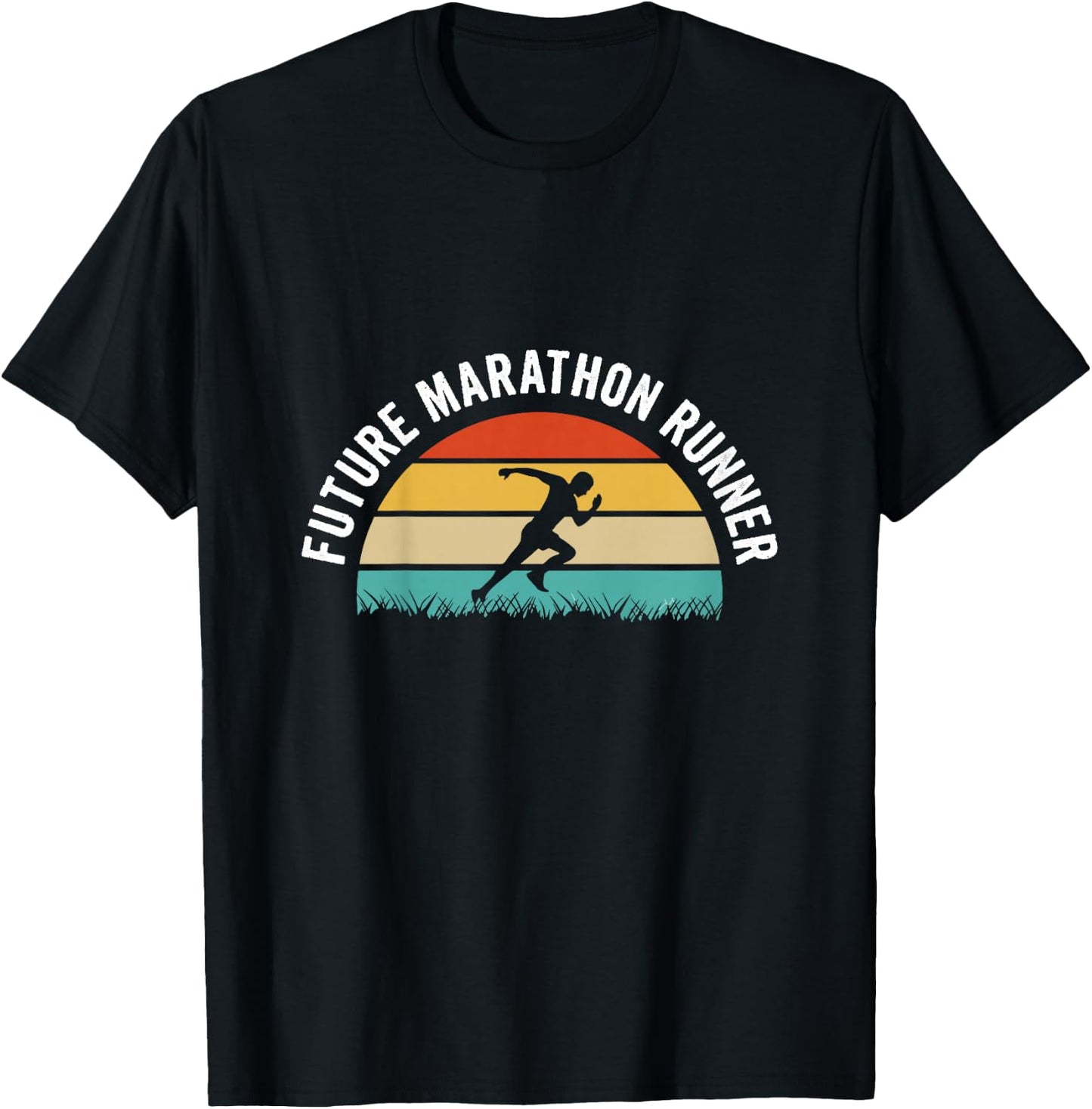 Kids Future marathon runner Design for your Future marathon child T-Shirt - T-Shirt | Black