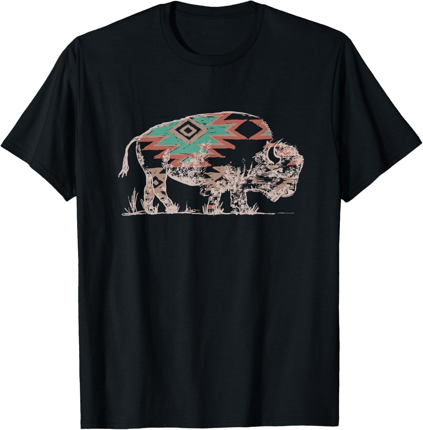 Buffalo Aztek T-Shirt - T-Shirt | Black