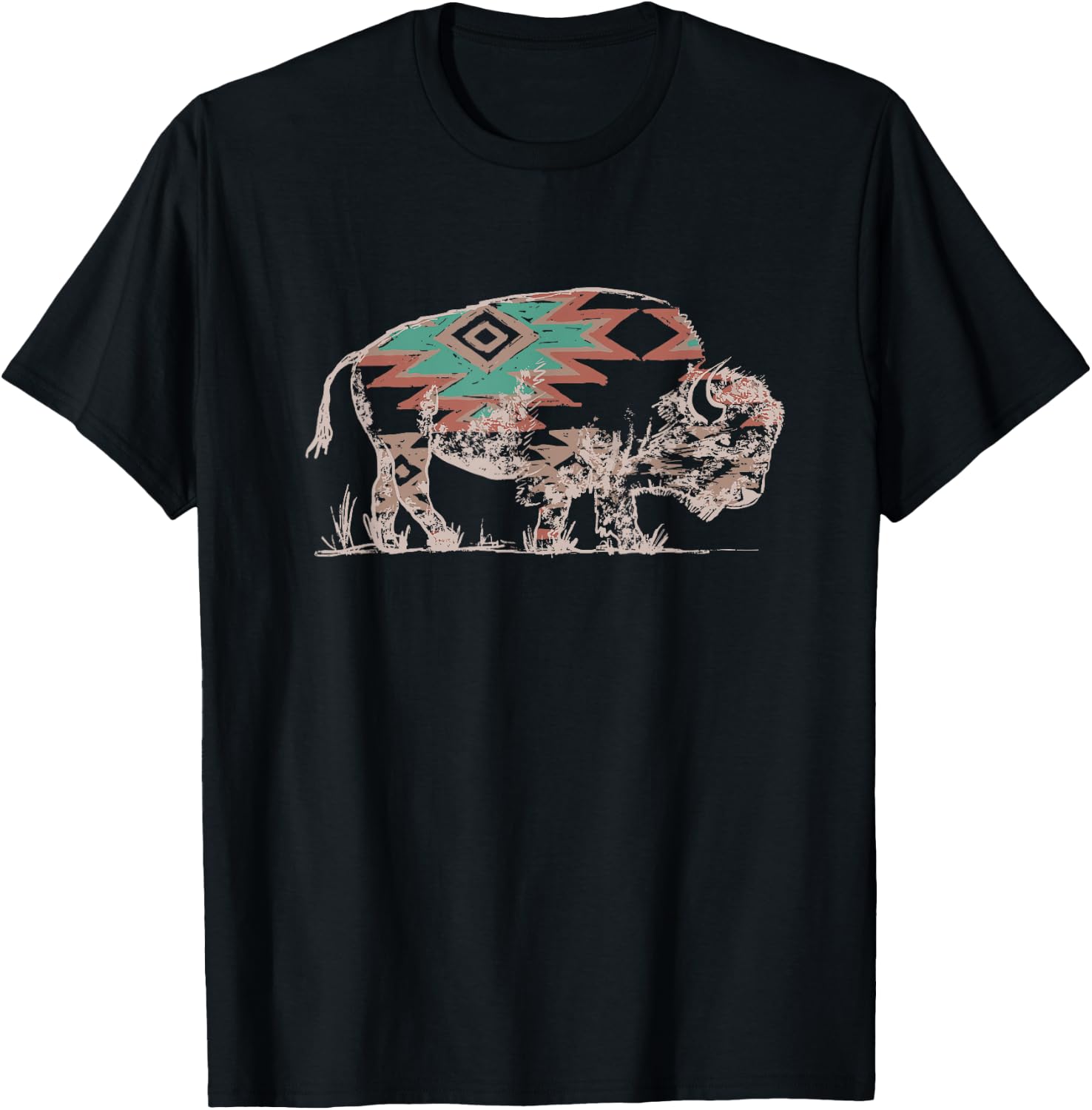 Buffalo Aztek T-Shirt - T-Shirt | Black