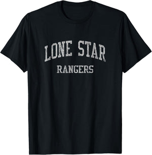 Lone Star High School HS Frisco TX Vintage Sports T-Shirt - T-Shirt | Black