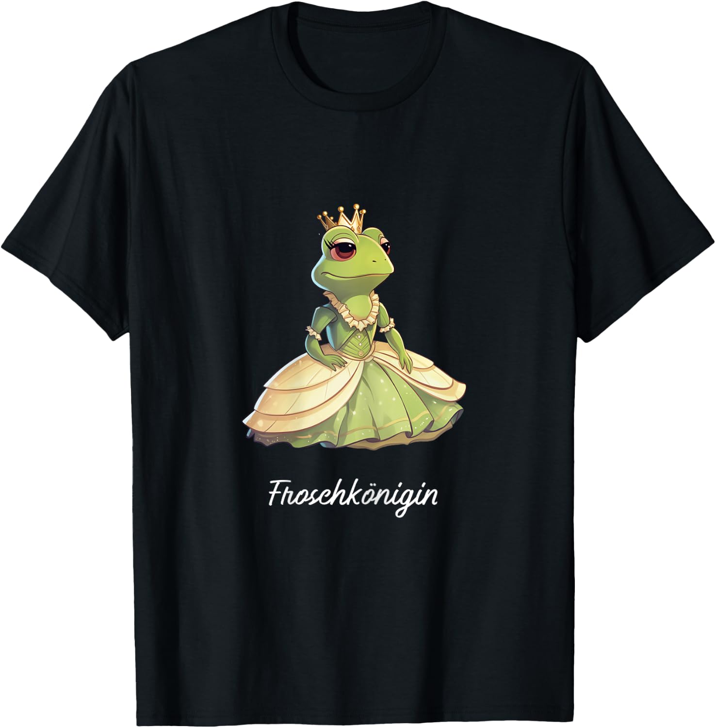 Frog Queen of the Frogs Girls' Carnival , black T-Shirt - T-Shirt | Black