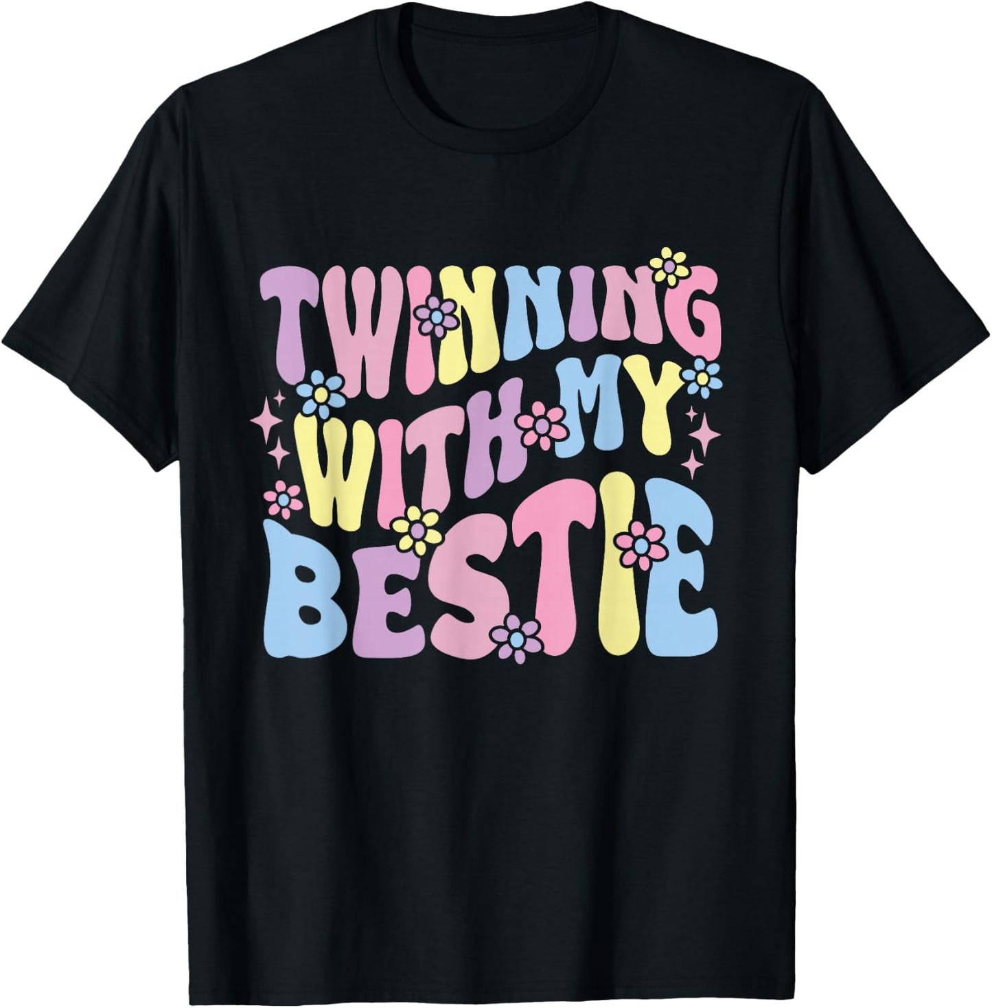 Friends Twinning with My Bestie Spirit Week Girls T-Shirt - T-Shirt | Black