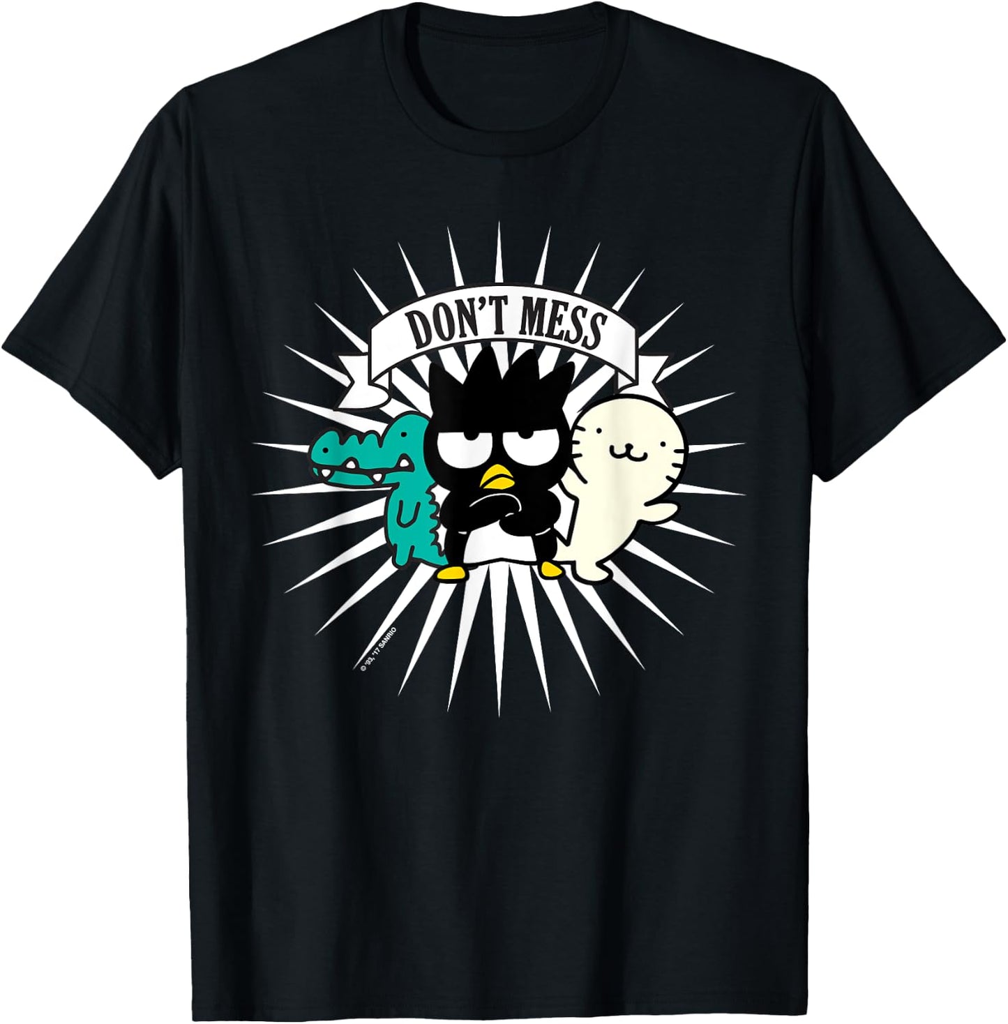 Badtz - Maru and Friends "Don't Mess" Shirt T-Shirt - T-Shirt | Black