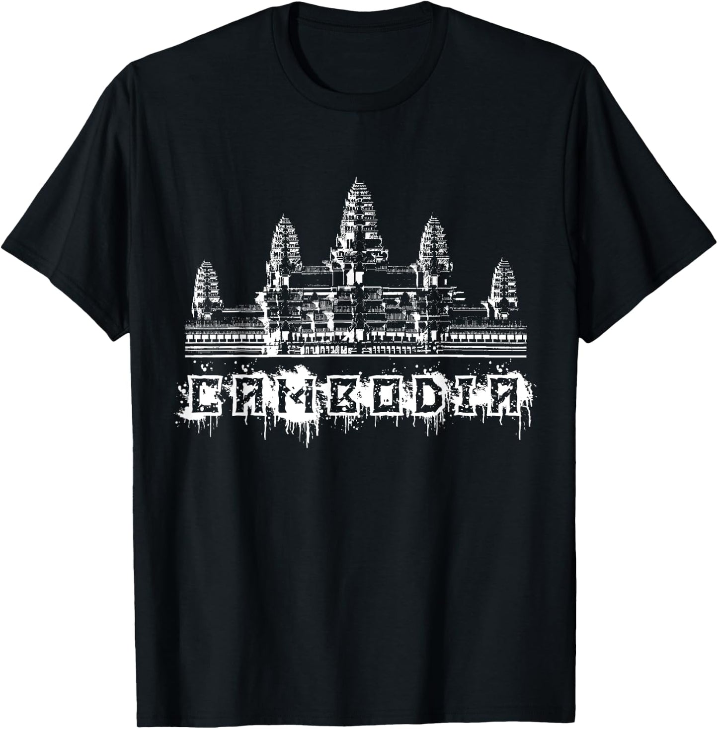 Cambodia Angkor Wat Khmer T-Shirt - T-Shirt | Black
