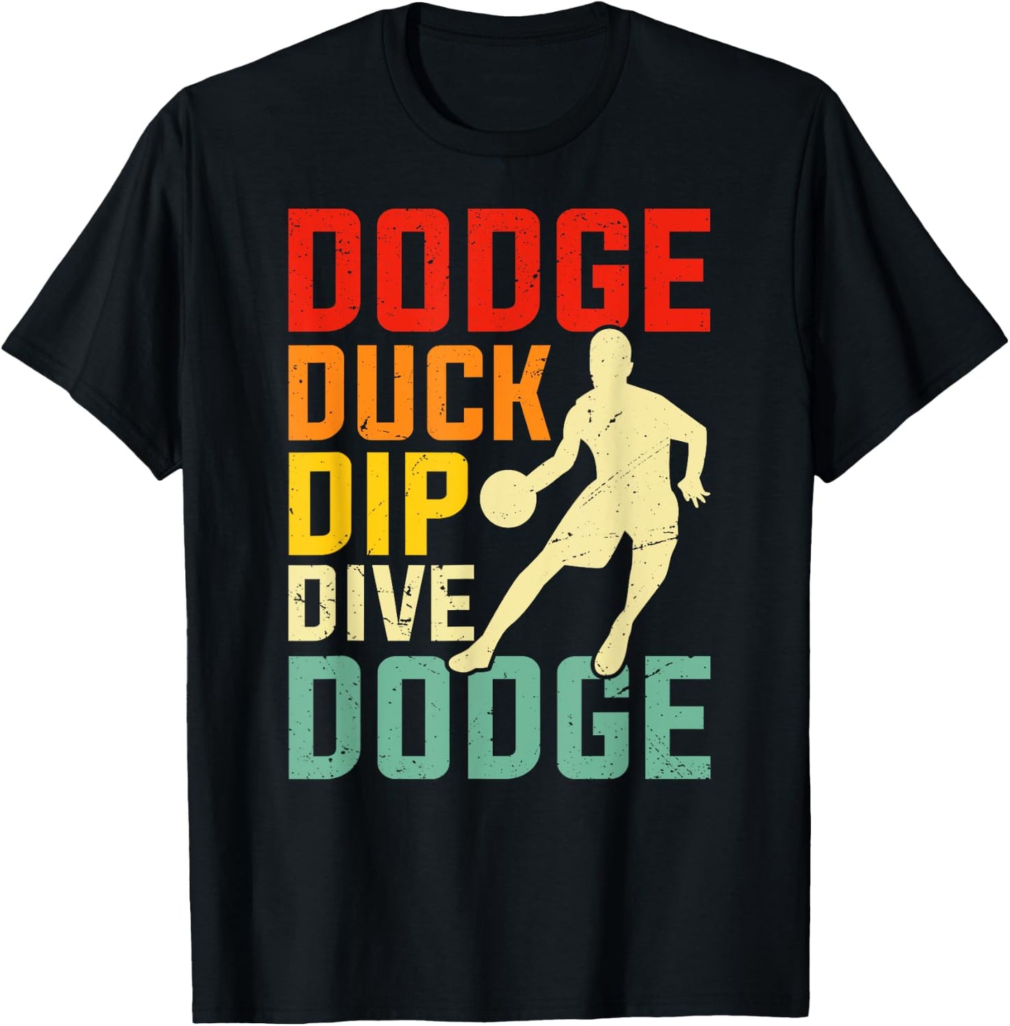 Dogeball Costume for Adults and average Joes Dodgeball - , Black, Small, Short Sleeve, , Sports, Humorous Design T-Shirt - T-Shirt | Black
