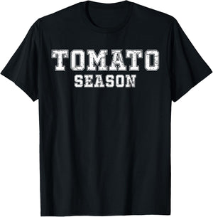 Tomato Season Funny Tomato Gardening Vegetables Farm Farmer T-Shirt - T-Shirt | Black