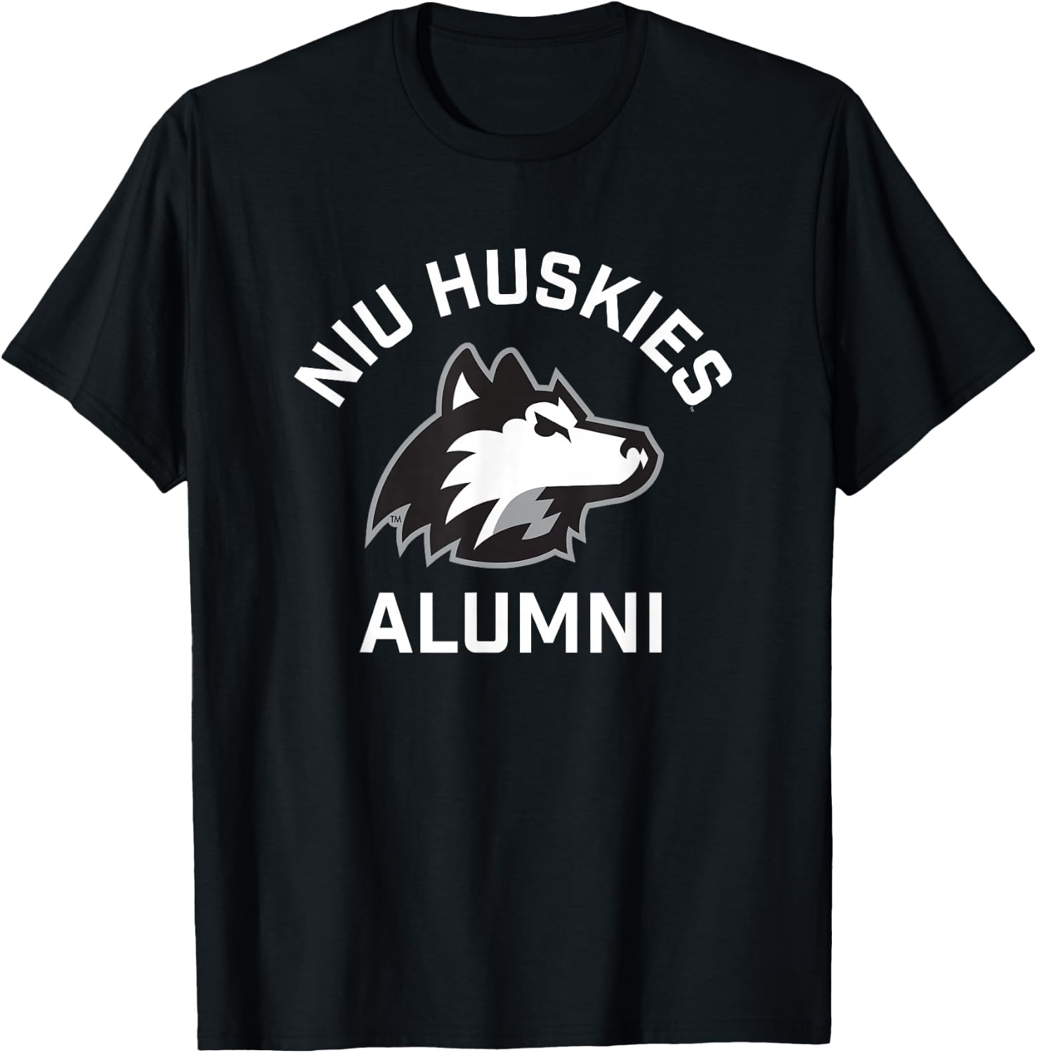 Northern Illinois University NIU Huskies Arched Alumni T-Shirt - T-Shirt | Black