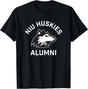 Northern Illinois University NIU Huskies Arched Alumni T-Shirt - T-Shirt | Black