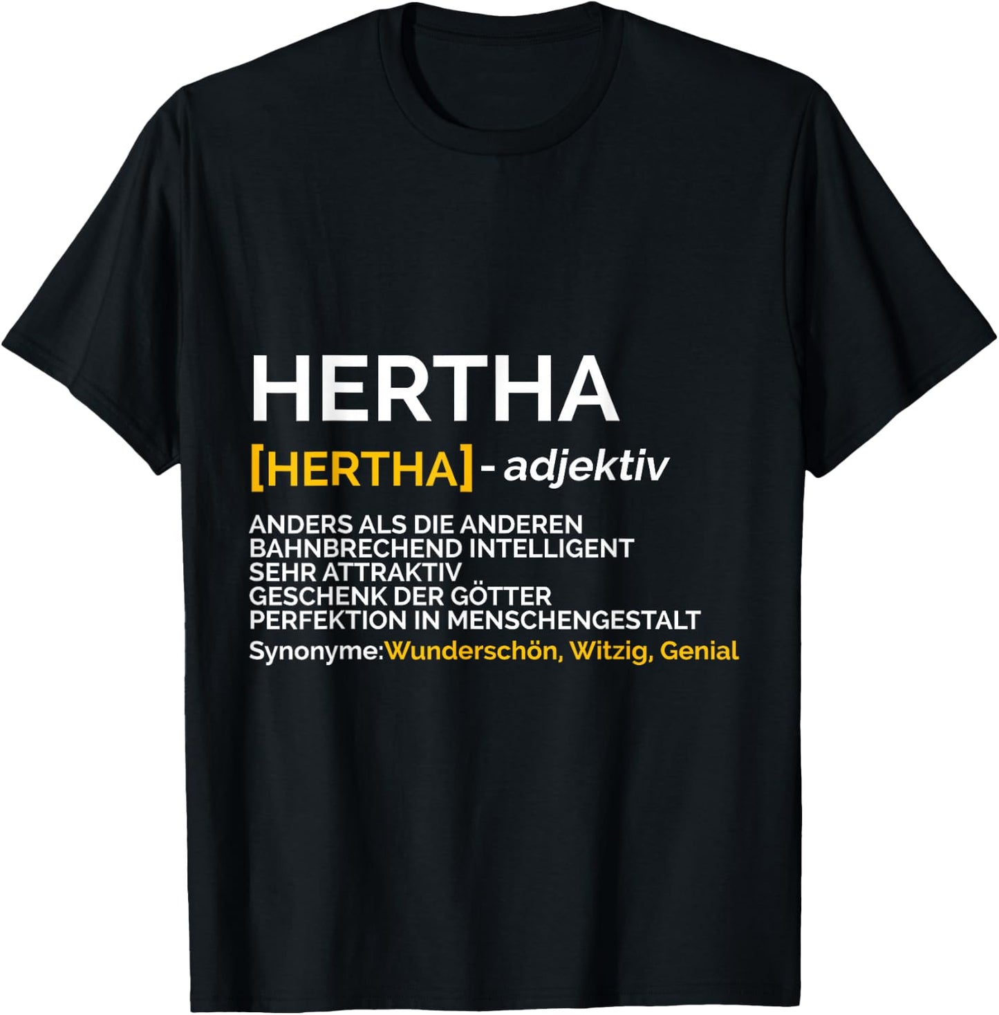Hertha Anders Als Die Anderen Bahnbrechend Intelligent , black T-Shirt - T-Shirt | Black