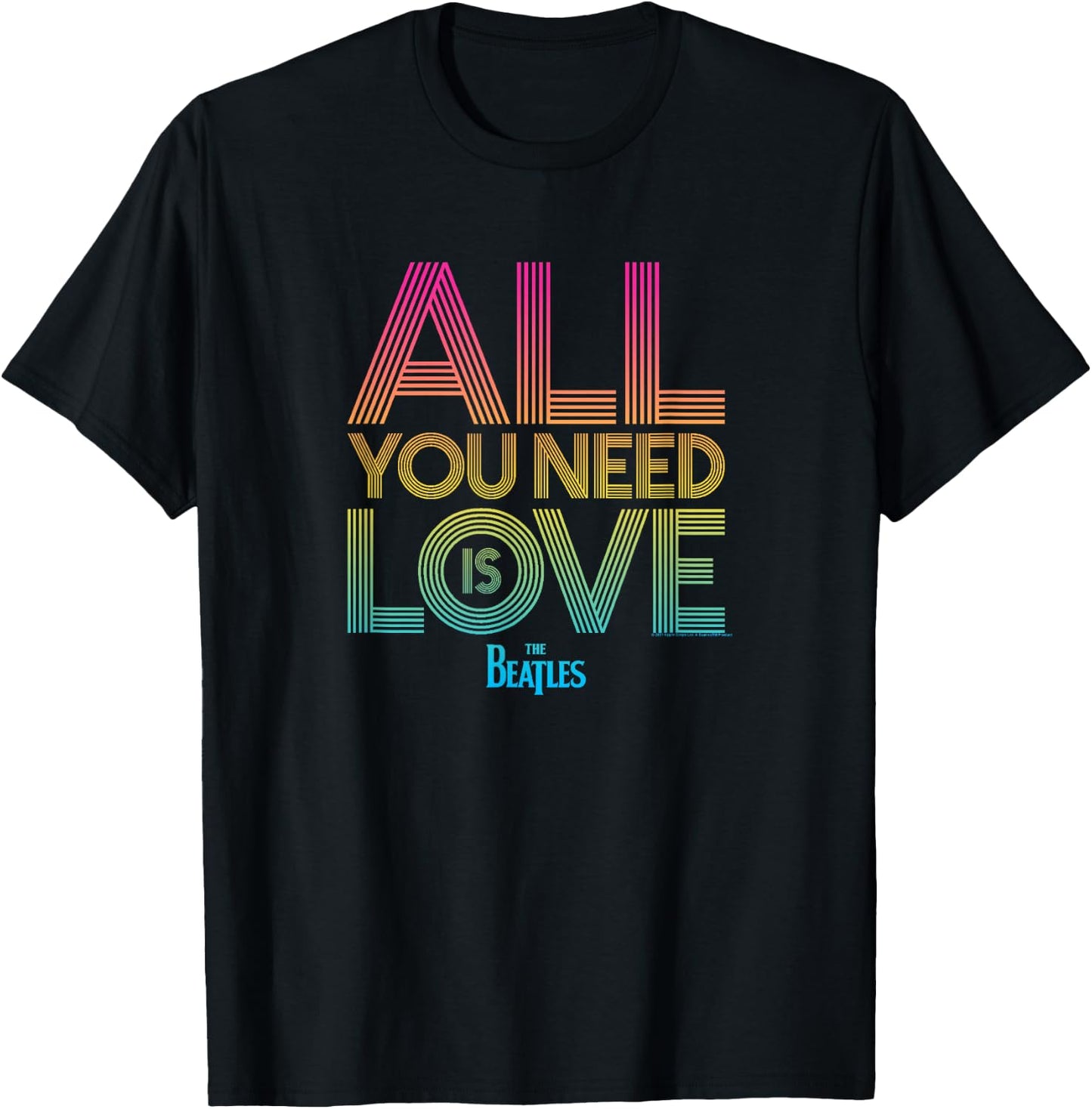 The Beatles All You Need is Love T-Shirt - T-Shirt | Black