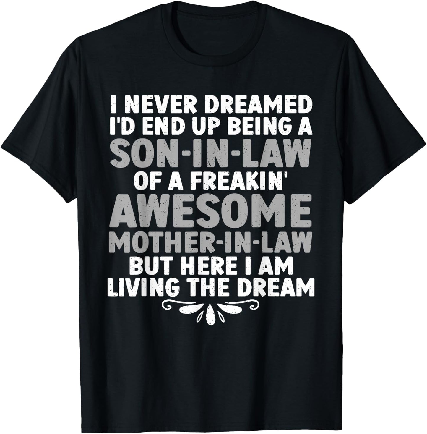 Son in Law Art from Mother in Law Boys Son in Law T-Shirt - T-Shirt | Black