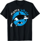 Mama Whale Mom Mother's Day Pregnancy Whale Child T-Shirt - T-Shirt | Black