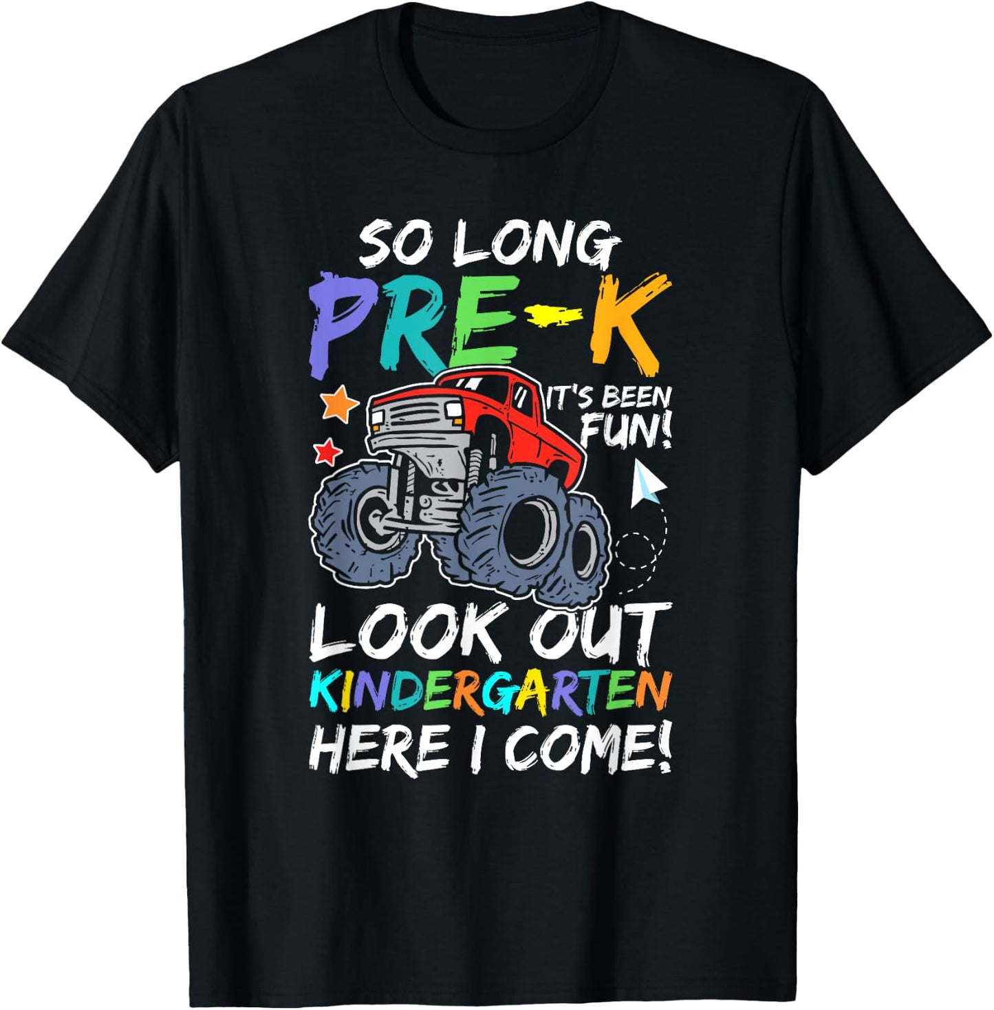 So Long Pre-K Kindergarten Here I Come pre-k graduation T-Shirt - T-Shirt | Black