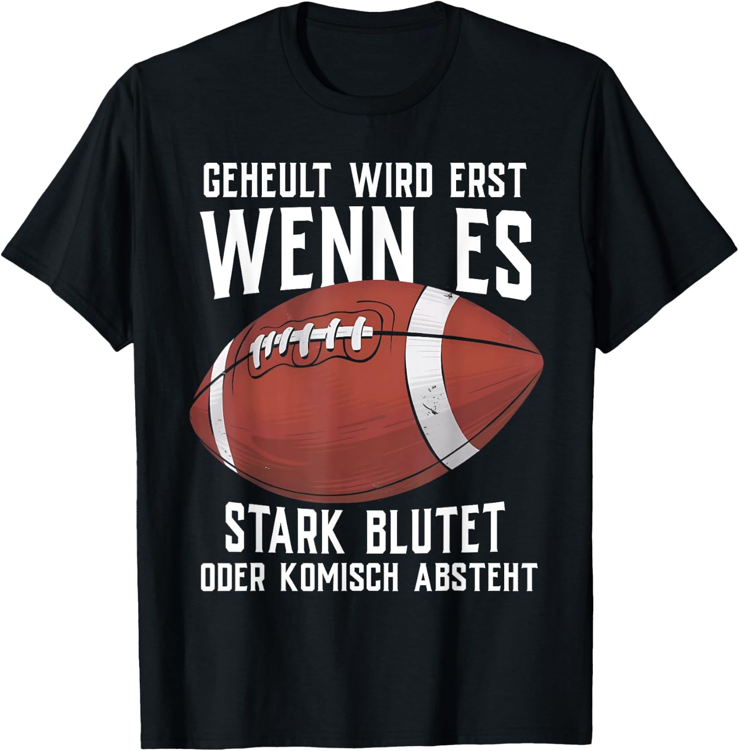 American Football Men's Children's Football Player , black T-Shirt - T-Shirt | Black