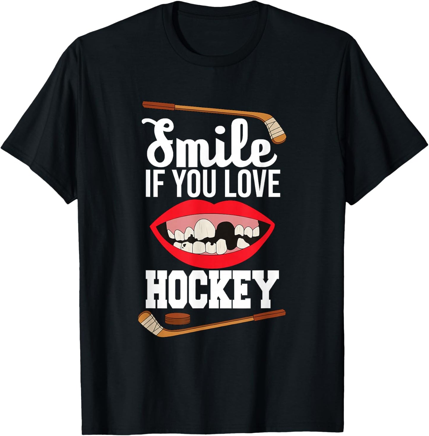 lustig - Eishockey - Eishockey - Sport - Profisport T-Shirt - T-Shirt | Black