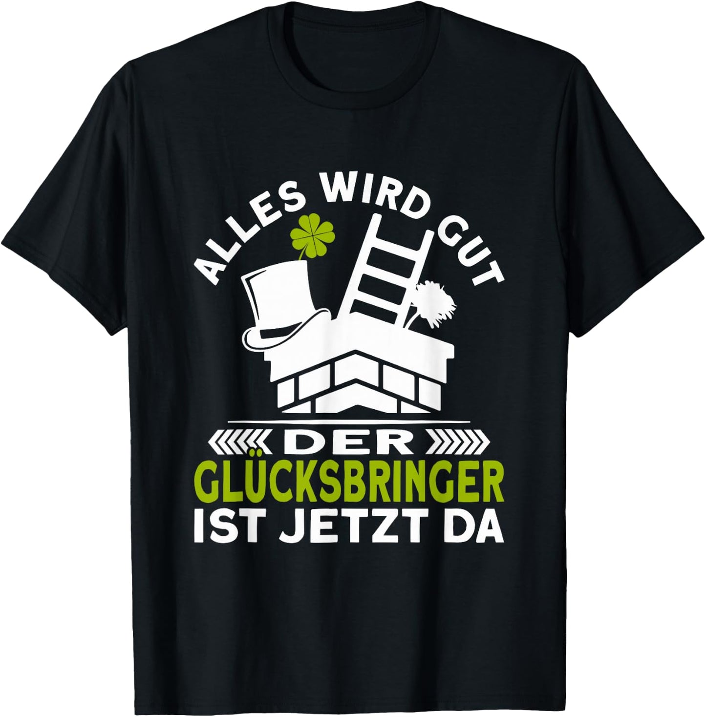 Chimney Sweeper with Chimney Sweep, black T-Shirt - T-Shirt | Black