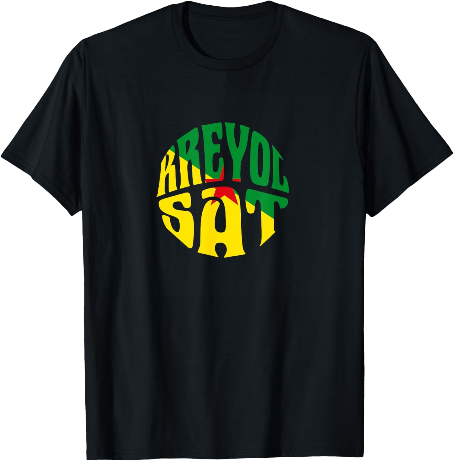 Guyana Flag XXL by KreyolSat T-Shirt - T-Shirt | Black