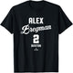Alex Bregman 2 Boston Baseball Vintage MLBPA T-Shirt - T-Shirt | Black
