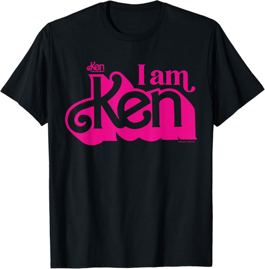 Barbie with German Text "Ich bin Ken", black T-Shirt - T-Shirt | Black