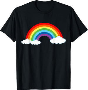 Rainbow Women's Men's Children's Carnival Fancy Dress , black T-Shirt - T-Shirt | Black